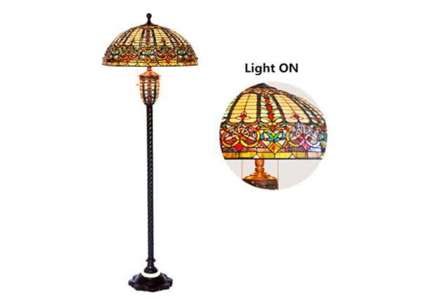 Buy cheap Vintage Baroque Warm Light Floor Lamp With Led Bulb Tiffany Style Easy Move from wholesalers