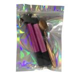 Front clear Mylar Holographic Packaging Bag for Cosmetics Beauty Sponge