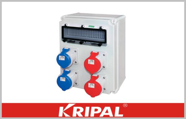Buy cheap IP44 Temporary Power Distribution Electric Socket Box AC 400V from wholesalers