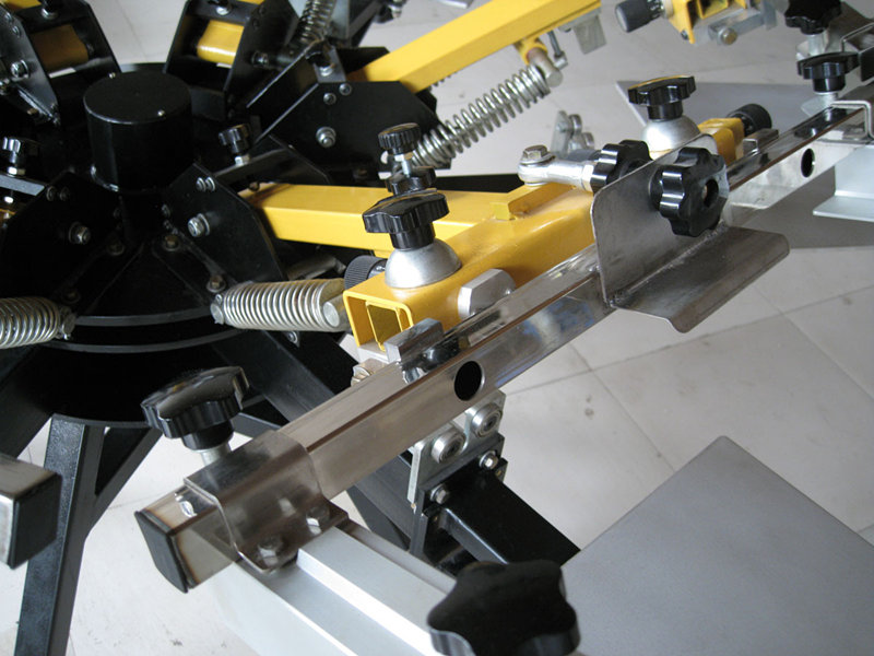 Manual carousel silk screen printing machine