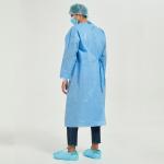 Non Medical Knitted Cuffs 35g PE Disposable Isolation Gowns Level 1