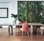 Stainless Steel Foot Modern Marble Table Top Table Dining Room Furniture