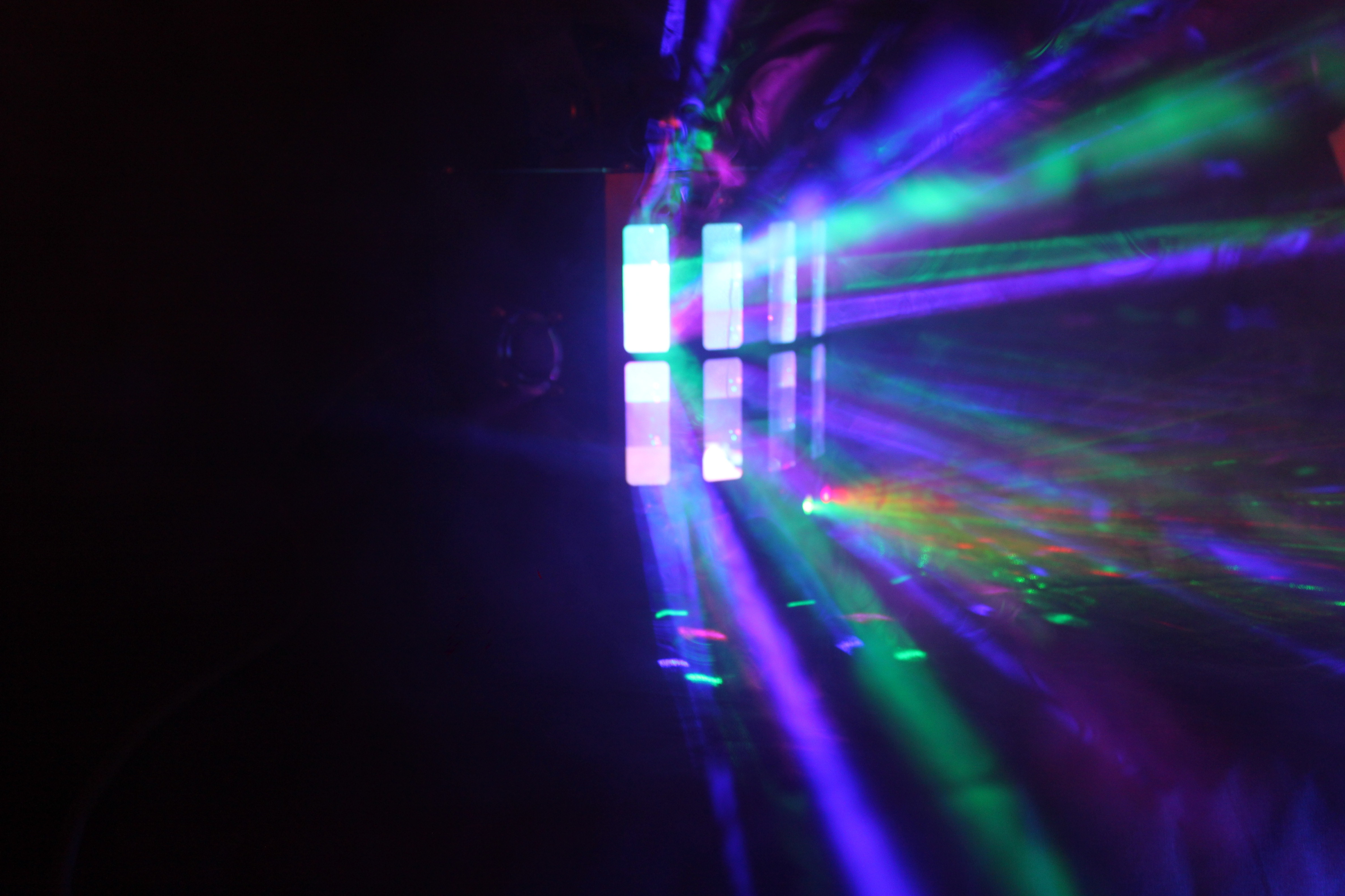 4IN1 Led Derby Light 9 Colors 6PSC UV With Remoted Control Laser Disco Stage DJ Party