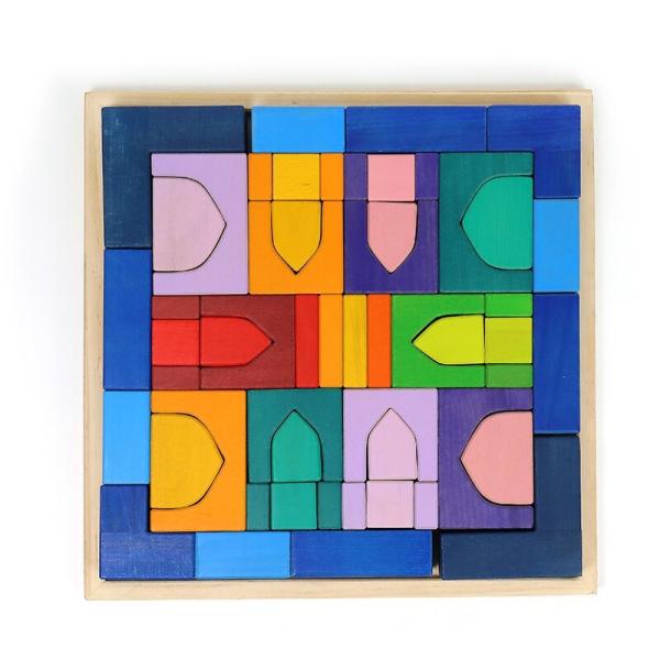 Buy cheap Castle Cognitive 4.5cm Wooden Blocks Toys Rainbow Building Blocks from wholesalers