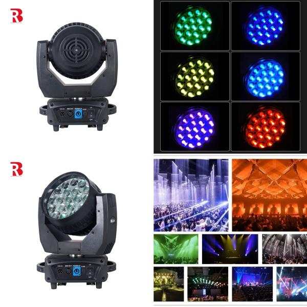Buy cheap LED Zoom Wash 4in1 DMX Moving Head Light Beeye Stage 19*15W RGBW For Concert from wholesalers