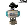 Buy cheap Pneumatic Ultra High Pressure Ball Valve Internal Thread Three Way Ball Valve from wholesalers