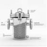 Buy cheap 60 Micron T Type Stainless Steel Basket Strainer Filter Housing for Liquid Filtration from wholesalers