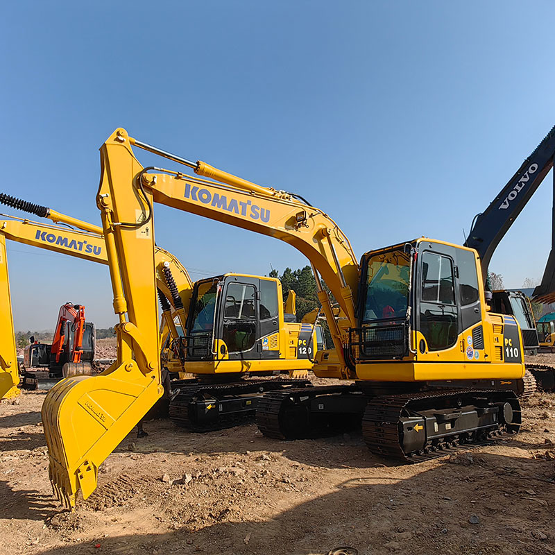 Komatsu PC110-8 Mini Used Excavator 65KW Rated Power 0.48m3 Bucket Capacity