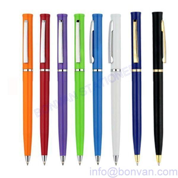 Buy cheap twist plastic ball pen,twist advertising pen,slim style twist promotional pen from wholesalers