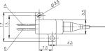 TY-450NM+/-05NM-3.0W-25C-2PIN-0.22NA Fiber Coupled Laser Diode