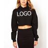 Buy cheap Mix Size Printed Womens Fleece Pullover , Sexy Oversized Cropped Hoodie from wholesalers