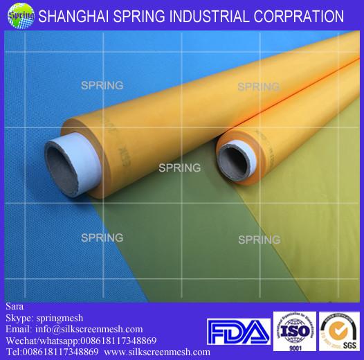 Top manufacturer polyester screen printing mesh 53T/Yellow or White/Polyester