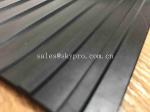 Black 5mm Thick Wide Ribbed Rubber Mats , Great Wall Broad Corrugated Rubber