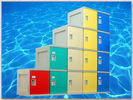 Clover Keyless Plastic Gym Lockers 5 Tier 1810 × 310 × 460mm Red Storage Lockers