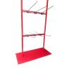 Buy cheap Customized Metal Red Hanging Stand Display Rack For Supermarket Retail Stores from wholesalers