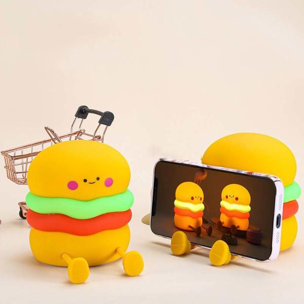 Buy cheap Night Light For Kids Cute Silicone Nursery Hamburger Lamp For Girls Boys Squishy BedroomNight Light Timer Besides Lamp from wholesalers