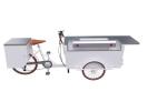 SS304 Worktable 11.3RPM 25km/H Tricycle Grill Food Cart