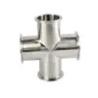 Buy cheap stainless steel clamped four way pipe fittings sanitary clamped equal cross from wholesalers