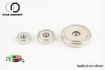 Customized Radial Pot Magnet , Creative Eye Screw Neodymium Cup Magnets