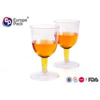 Buy cheap 5Oz Biodegradable Clear Plastic Champagne Glasses Disposable Unbreakable product