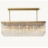 Buy cheap 98 1/4'' Copper Light Chandelier Rectangular Brass Chandelier OEM ODM from wholesalers