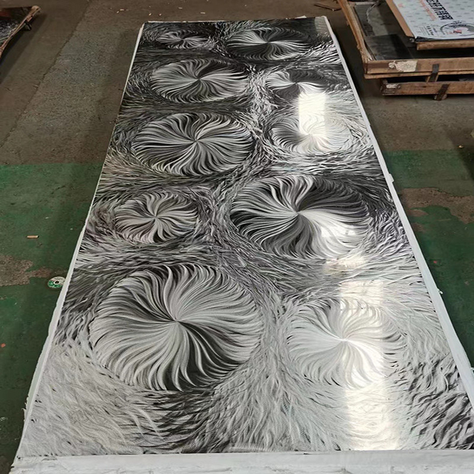 201 304 316 Color 3D Polished Pattern Stainless Steel Sheet For Wall Decoration