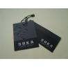 Buy cheap Printed Paper Hang Tags For Clothing Line Plastic Seal Tag UV Coating Silver Foil Logo from wholesalers