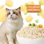 ODM Natural Tofu Clumping Cat Litter Cornstarch Low Dust Cat Litter