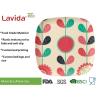 Buy cheap Fancy Flower Style Bamboo Fibre Plates , BPA Free Bamboo Disposable Dinner Plates from wholesalers