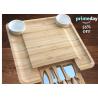 Buy cheap Antibacterial Bamboo Cheese Board With Knives Wood Charcuterie Platter & Meat Server from wholesalers