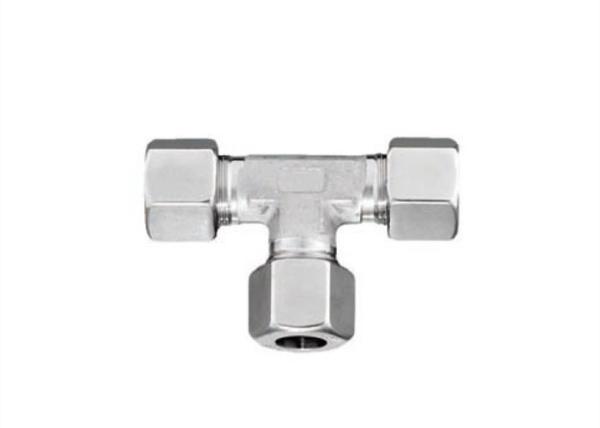 Buy cheap 316 Stainless Steel Hydraulic Pipe Fittings , Tee Hydraulic Hose Quick Connect Fittings TV Series L/S from wholesalers