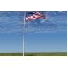 Buy cheap Ring Drawing Stainless Steel Flag Pole Tapered Shapes Flat Surface Texture from wholesalers