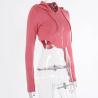 Buy cheap OEM European And American Women'S Solid Color Navel Lapel Zipper Long Sleeved Top from wholesalers