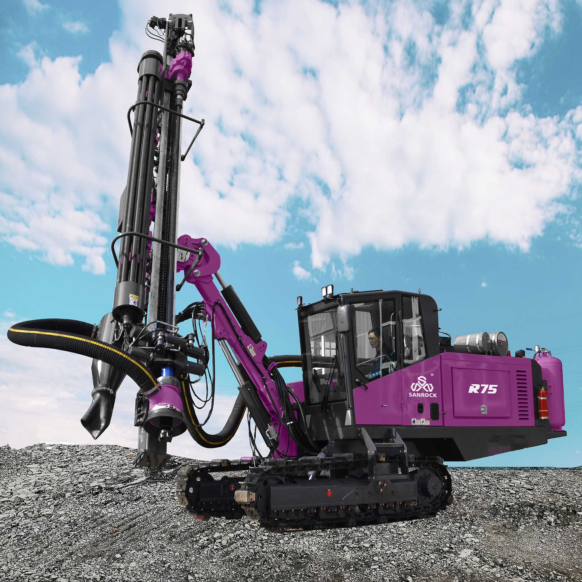 Deep Rock Drilling Rig Mining Equipment Hydraulic Blast Hole DTH Drilling Rig For Sale