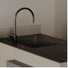 Buy cheap Modern Island Kitchen Designs Complete Metal PET Laminate Glossy Kitchen Cabinets MDF Lacquered Glass Includes Faucet from wholesalers