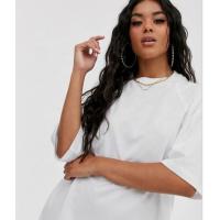 Buy cheap 100 Cotton White Casual Tee Shirts Oversize Drop Shoulder T Shirt Women'S Seam product