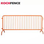 Low Carbon Steel Crowd Control Barriers , Easy Stacking Metal Traffic Barrier