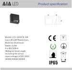 Waterproof led exterior wall lights & external up and down wall lights outdoor