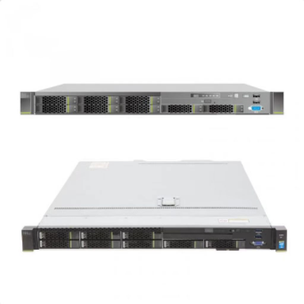 FusionServer 1288H V5 1U 2-socket Rack Server with 10 SAS/SATA HDD Chassis and 4 NVMe SSDs