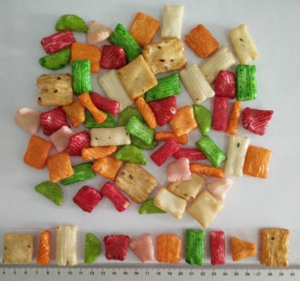 Buy cheap HALAL Colorful Soy Sauce Flavor Rice Crackers Mix OEM Middle East Popular Different Shapes Funny Kids Snacks from wholesalers