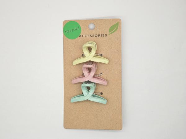 Colorful Small Plastic Hair Claws For Girls , Small Hair Claw Clips For Thin