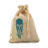Buy cheap Custom Printed 10x15cm Drawstring Jewelry Beads Jute Bag from wholesalers