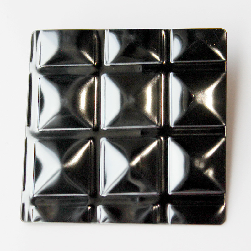 201 304 316 4x8 Mirror Finish Big Diamond Plate PVD Blue Stainless Steel Sheet