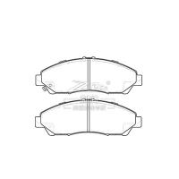 Buy cheap Honda Acura MDX Ceramic Front Brake Pad Replacement D1280 45022-STX-A00 product