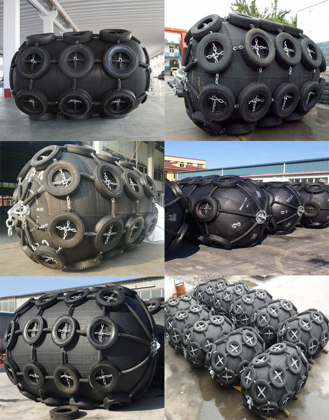 Protects Against Collision Pneumatic Marine Fenders 50kpa 3.3*6.5m