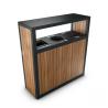 Buy cheap 45L Outdoor Wooden Trash Can from wholesalers