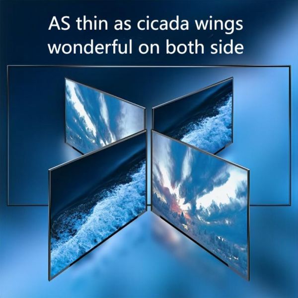 OLED display in operation