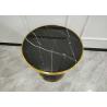 Buy cheap Rock Slab Inlaid Black Powder Coated Metal Frame Coffee Table Modern from wholesalers