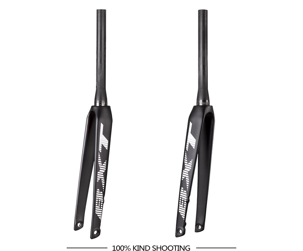 Customizable Carbon Fiber Fork 700C Aero Shaping Flat Mount Carbon Fork