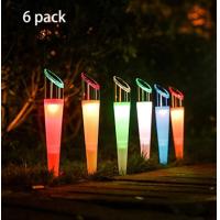 Buy cheap 6 Pack Color Changing 1.2V 4pcs LED Solar Garden Stake Lights product